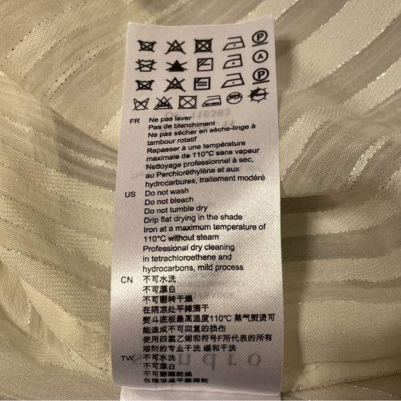 SANDRO NWOT Flowing Blouse in Ecru - Picture 8 of 9